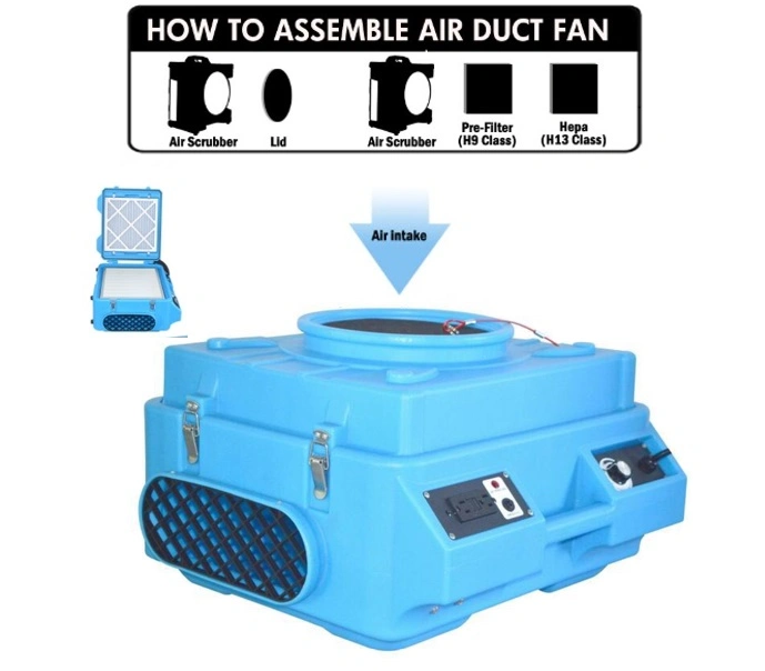 Healthy Portable Air Purifier Wet Air Scrubber Used for Hospital Air Filtration