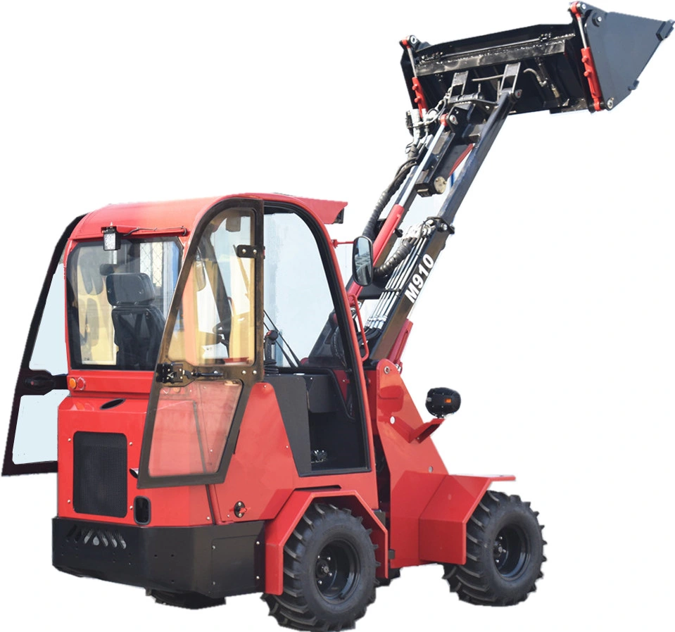 Loader Machine 0.6t 1t 1.5t 2t Telescopic Boom Wheel Loader with CE for Farming/Construction/Snow Cleaning